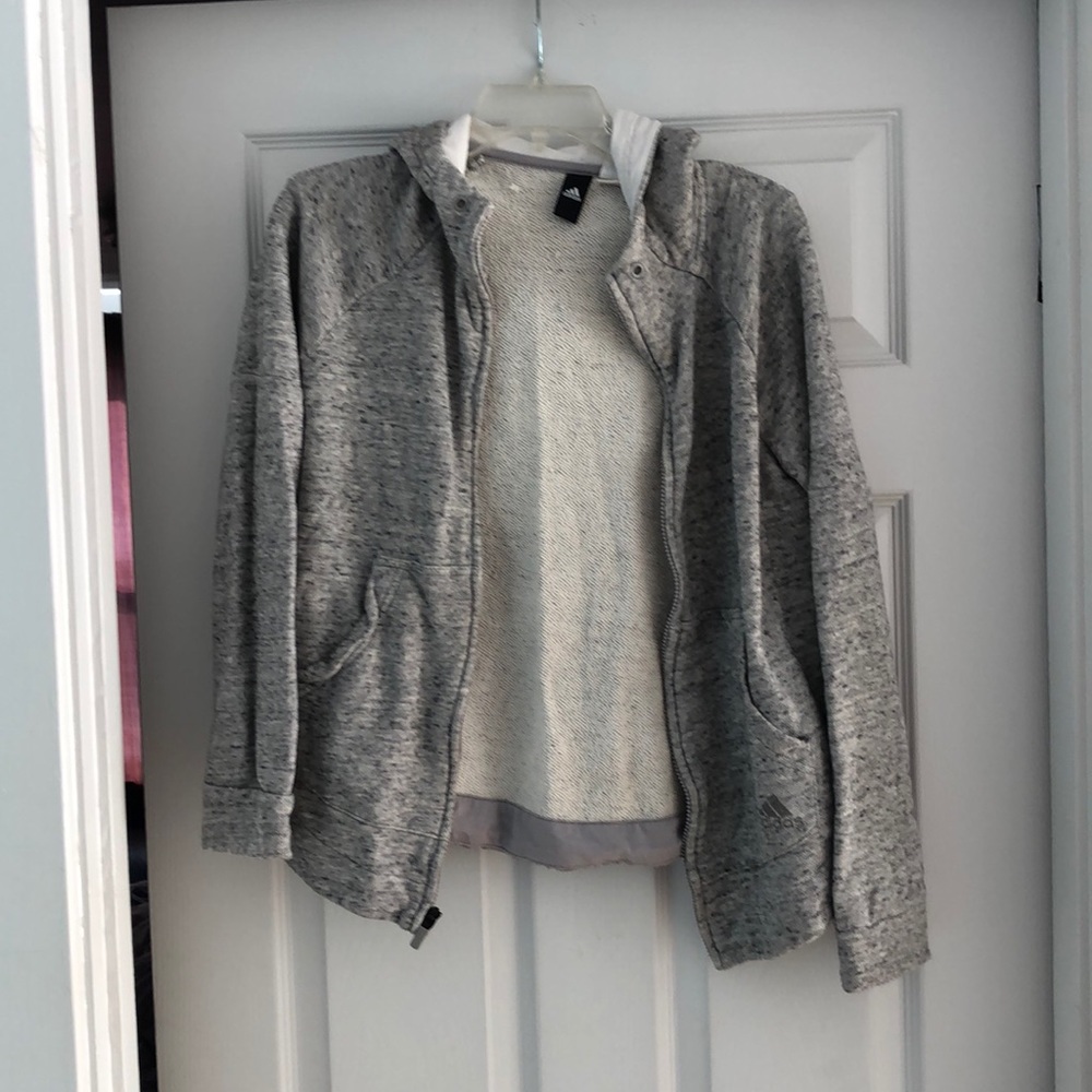 Adidas gray hoodie